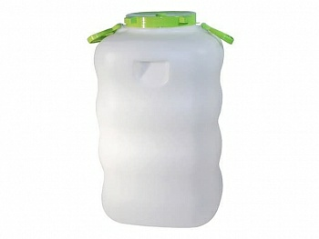 Бак для жидкостей пластмассовый с крышкой и ручками