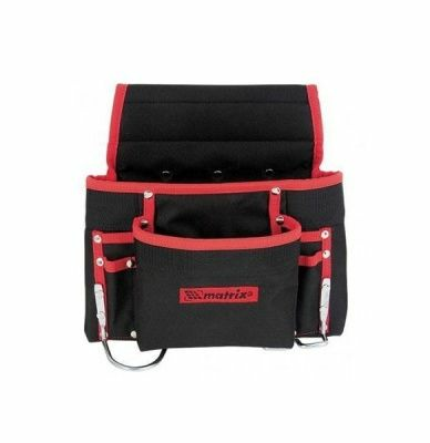 Подсумок поясной, 8 карманов, держатель для молотка, для клещей MATRIX (Россия)
