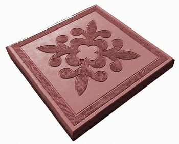 Плитка тротуарная цветок красный 30*30*3|купить Практик Борисов Плитка тротуарная цветок красный 30*30*3|купить Практик Борисов