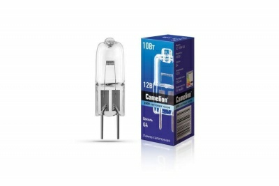 Лампа галогенная JC 10W G4 12V Camelion (Россия)