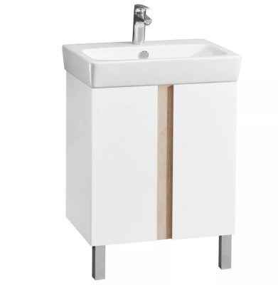 Набор Тумба с умывальником Кантри 60 белый дуб верона Раковина НЕО-60 (Россия)