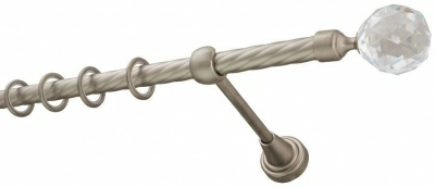 Карниз 16мм однорядный Сатин витой 2,0м (Китай)