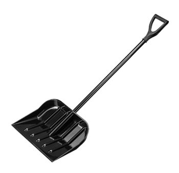 Лопата для уборки снега, поликарбонат, 460х400х1370 мм, стальной черенок, BASE Palisad (Россия)  