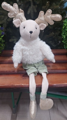 Фигура новогодняя Калядны час Deer in mint pants 66см M5418-8 (Китай)