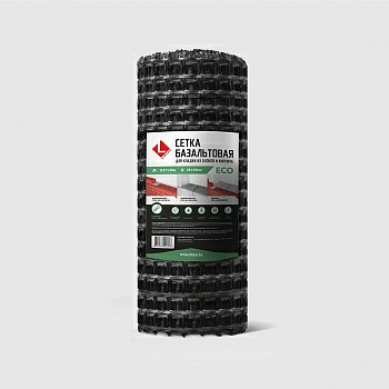 Базальтовая сетка ДЛЯ КЛАДКИ LIHTAR ECO рулон 0,37*25м ячейка 25*25 (Россия) 