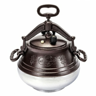 Казан афганский полированный 8л с ручками (Россия)