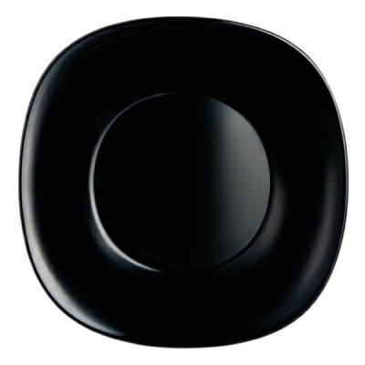 Тарелка глубокая стеклянная, 210 мм, Carine Black, Luminarc L9818 (Франция)