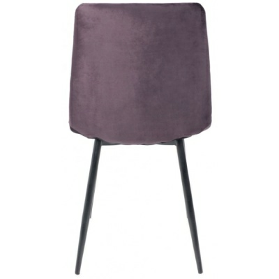 Стул GILL сливовый велюр/черный (Китай)