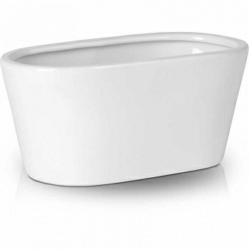 Горшок керамический белый (31.020.21) (Польша)