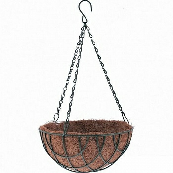 Кашпо подвесное с вкладышем из коковиты, полукруглое 30 Кашпо подвесное с вкладышем из коковиты, полукруглое 30