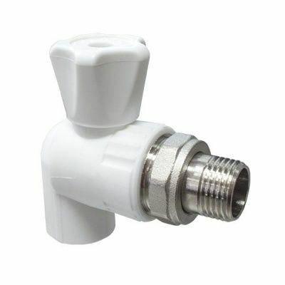 Кран шаровый для радиатора угловой Valfex 25*3/4 (60/10) (Россия)