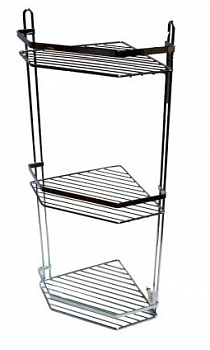 Полка комбинированная 3-х ярусная из стальной проволоки с хромовым покрытием C51173 (Китай) Полка комбинированная 3-х ярусная из стальной проволоки с хромовым покрытием C51173 (Китай)