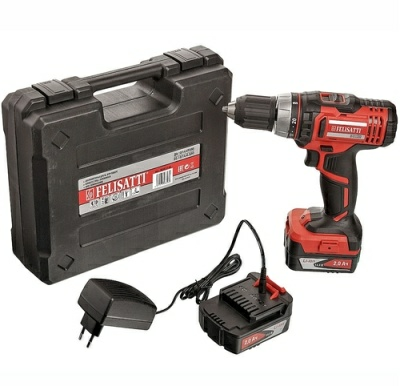 Дрель-шуруповерт аккумуляторная,14,4В ДА-10/14,4Л3(М) Felisatti (Китай)