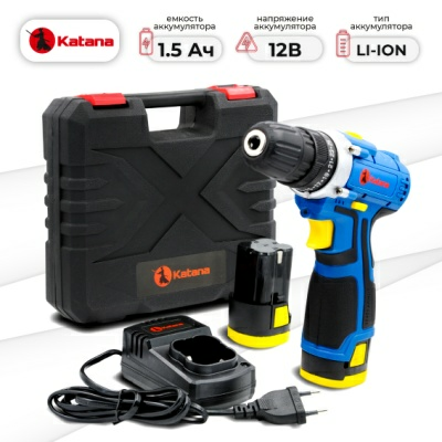 Дрель-шуруповерт аккумуляторный KATANA PRO drive 1215 (Китай)