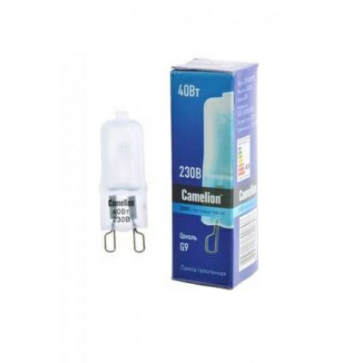 Лампа галогенная G9 40W 220V матовая Camelion (Россия)
