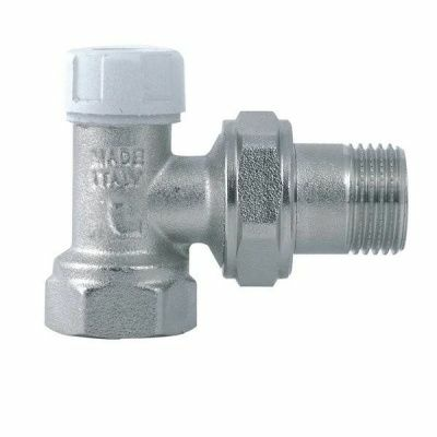 Кран радиаторный угловой 1/2" шестигранник ITAP (Италия)