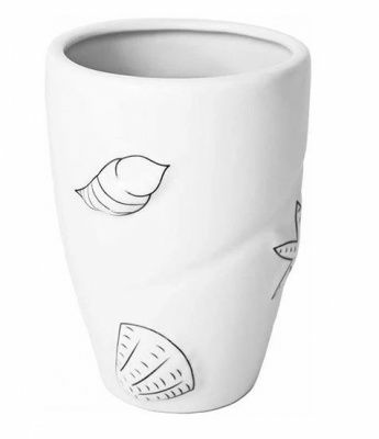 Стакан косметический BEACH белый (Польша)