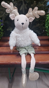 Фигура новогодняя Калядны час Deer in mint pants 66см M5418-8 (Китай)