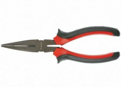 Длинногубцы Black Nickel, 160мм, прямые, двухкомпонентные рукоятки MATRIX (Россия)