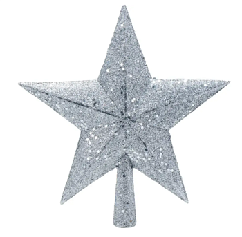 Верхушка елочная пластмассовая  "Звезда" 20 см BB102219 (Китай)
