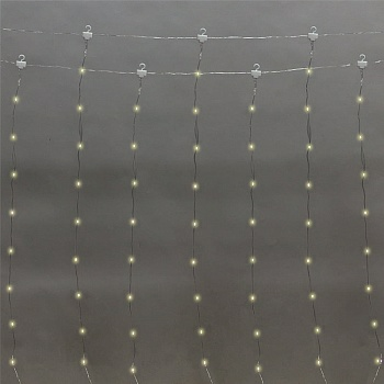 Гирлянда "Дождь из росы" 3х3 м, 300LED, IP20, теплый  (Китай)