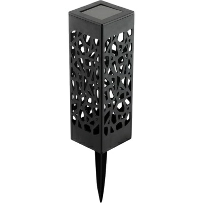 Ритуальная ваза Botanica квадратная ажурная 6x17см съемный колышек 11см черный (Китай)