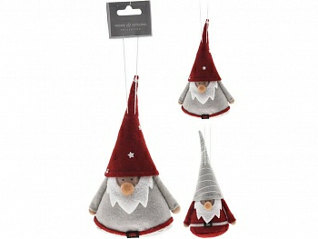 Украшение текстильное Гном 18 см (Китай)