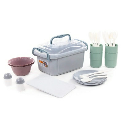 Набор посуды для пикника №5 на 4 персоны 27элементов (Беларусь) 