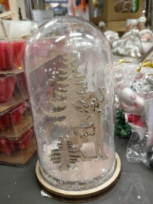 Украшение новогоднее светящееся 7*7*11 см (Китай)