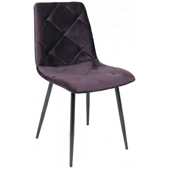 Стул GILL сливовый велюр/черный (Китай) Стул GILL сливовый велюр/черный (Китай)