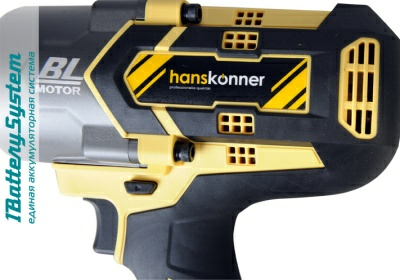 Аккумуляторный ударный гайковерт Hanskonner HCD18100S (Китай)