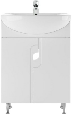 Тумба Айсберг под умывальник "Уют 60 Лилия" белая (Россия)