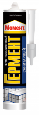 Герметик Момент силиконовый Санитарный прозрачный 280мл (Бельгия)