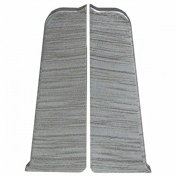 Заглушка для плинтуса ПВХ Arbiton Indo 17 Алюминий, левая (Польша) в Борисове