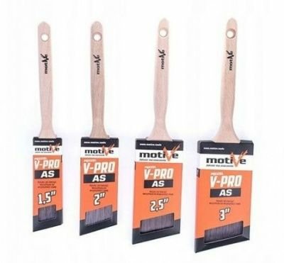 Кисть наклонная V-PRO AS 1,5" MOTIVE для всех видов красок и лаков (Польша) в Борисове