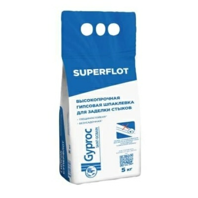 Шпатлевка GYPROC SUPERFLOT для расшивки швов ГКЛ 5кг (Беларусь)  в Борисове