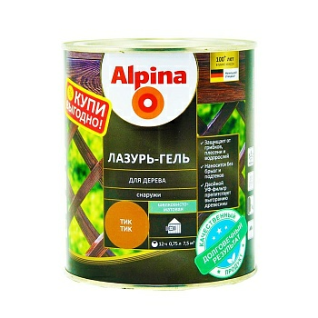 Лазурь-гель для дерева Alpina в Борисове