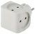 Разветвитель электрический тройник ЭРА SP-4-W Тройник 4 гнезда без заземления белый (Россия)