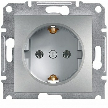 Розетка Zena серая с заземлением (Турция)