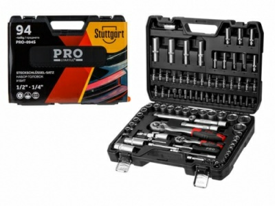 Набор головок и бит 1/4" 1/2" Startul PRO 94 предмета STUTTGART (Китай)