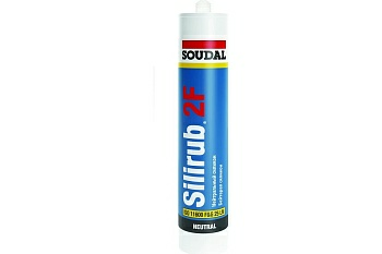 Силикон нейтральный Soudal Silirub 2/F бесцветный 300мл (Россия)