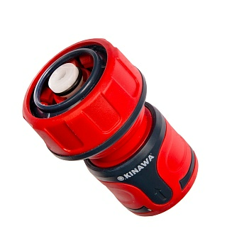 Соединитель для шланга 3/4", быстросъёмный, аквастоп 2491 OKINAWA (Китай)