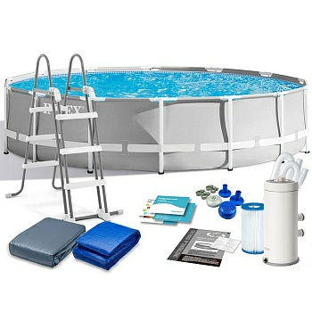 Призматический каркасный бассейн INTEX Prism Frame 26720NP 427х107см 12706л (Китай)