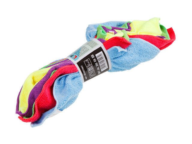 Набор салфеток из микрофибры (5 шт) 30х30 см (Китай)