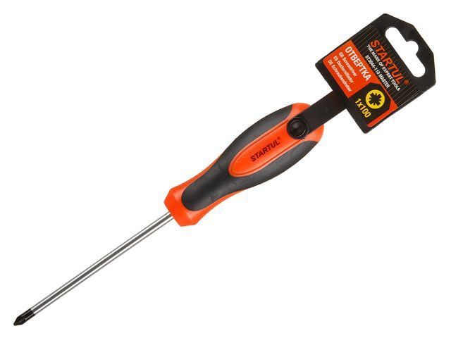 Отвертка "+" №1 100мм, PZ STARTUL MASTER ST3044-110 (Китай)