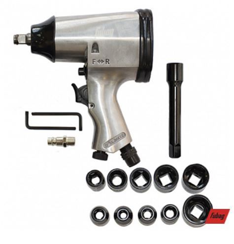 Пневмогайковерт ударный FUBAG PW312 1/2 + набор (Китай)