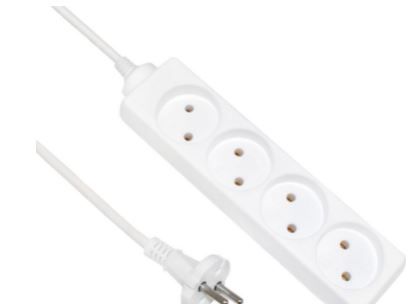 Удлинитель 4 ПВС 2*0,75 POWERMAN (Китай)