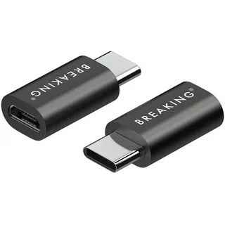 Адаптер Breaking Micro-USB - USB-C 24502  (Черный) (Китай)