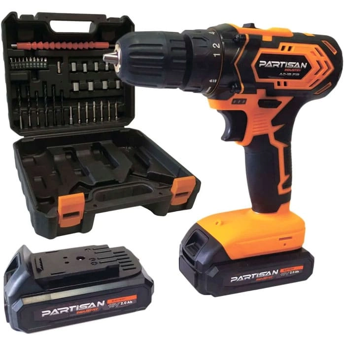 Дрель-шуруповерт аккумуляторная PARTISAN AD-18.21B (Китай)