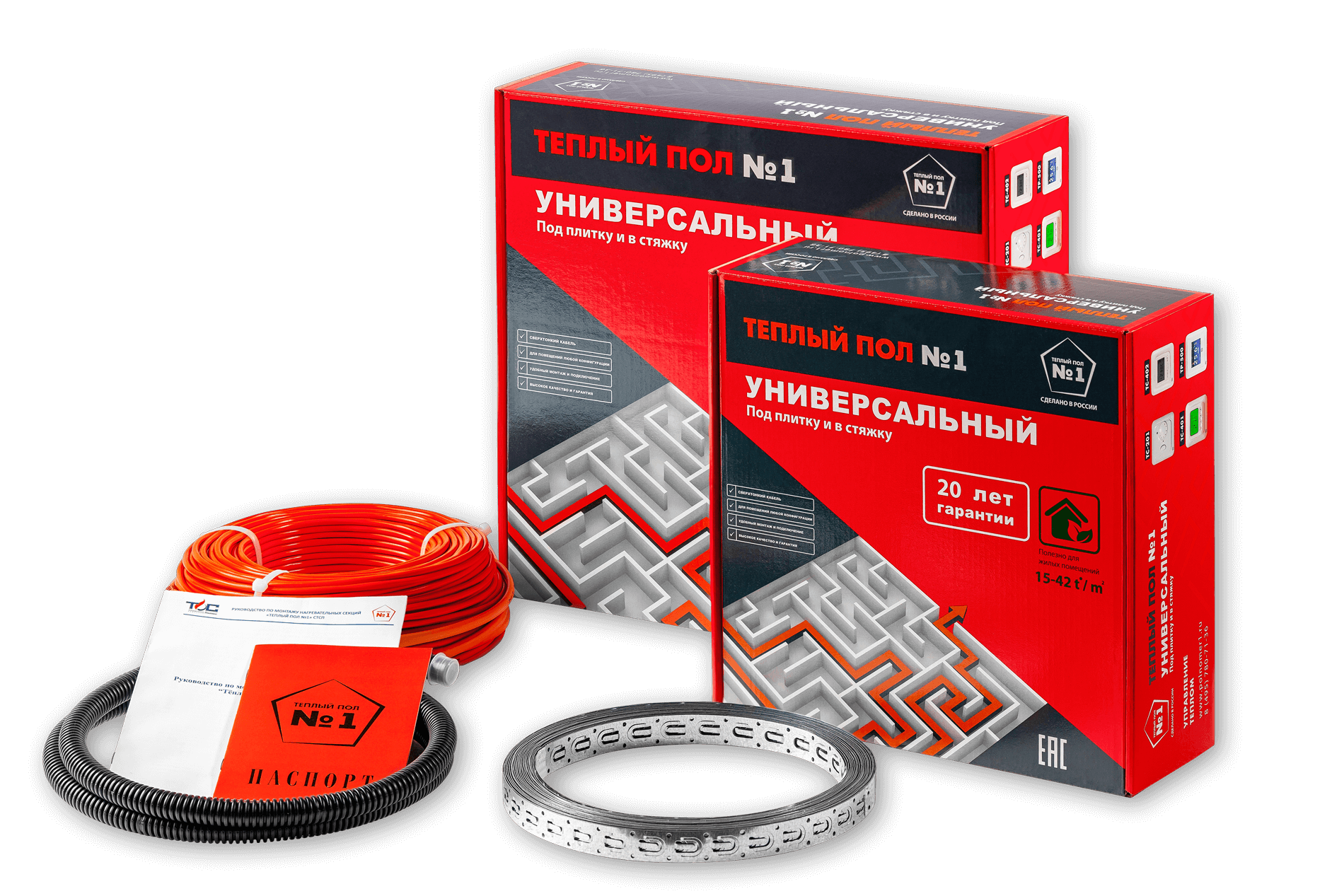 Нагревательная система "Теплый пол №1 СТСП-21,4-300" (Россия)